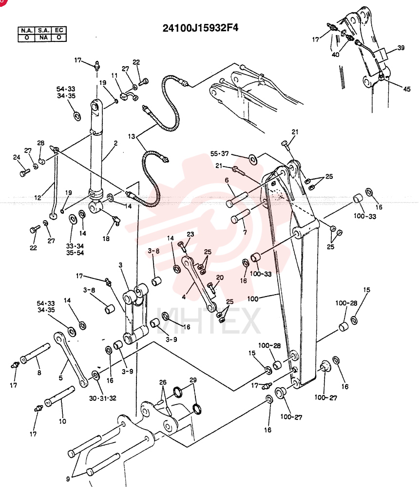 ARM ASSY, 2.5M (BREAKER) (OPTION - N.A., E.C.)
