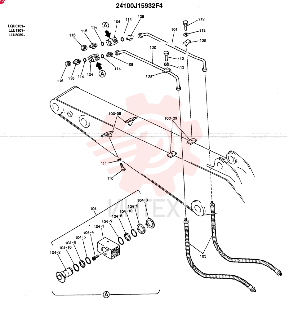ARM ASSY, 2.5M (BREAKER) (OPTION - N.A., E.C.)