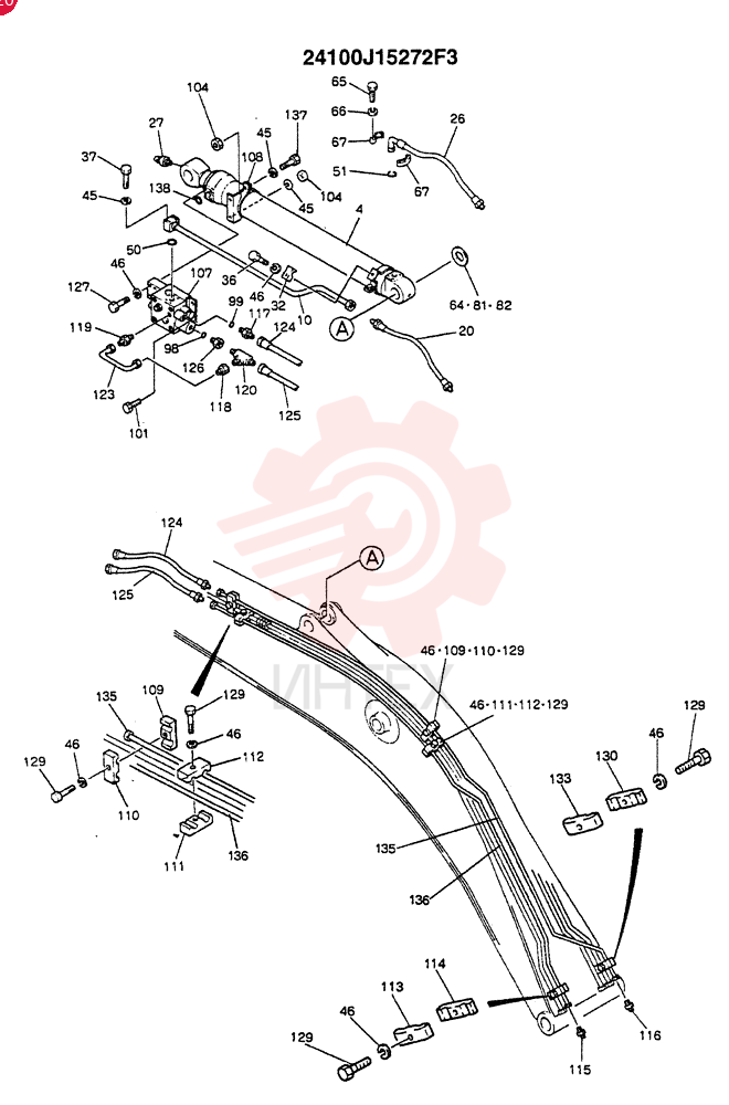 BOOM ASSY., 6.02M(E&BW/BOOM&ARM SAFETY)(OPTION - N.A., EC) 24100J15272F3 (2)