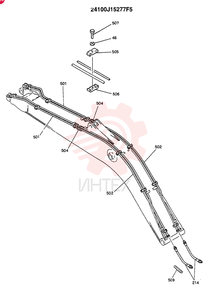 BOOM ASSY. 6.02M(EXTRA/BOOM SAFETY)(OPTION - N.A., EC)
