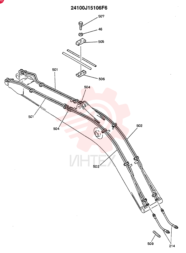 BOOM ASSY, 6.02M (EXTRA-OPTIONAL N.A,EC