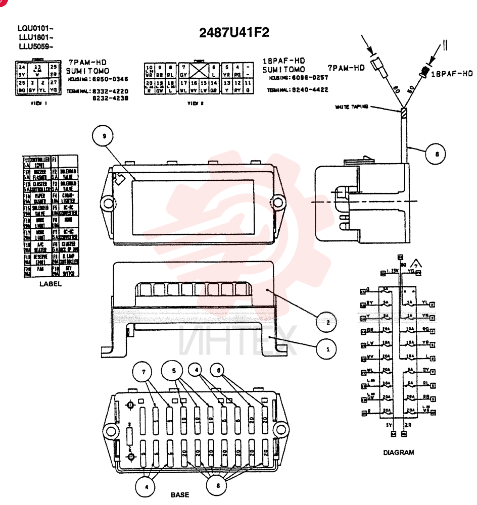 FUSE BOX 2487U41F2