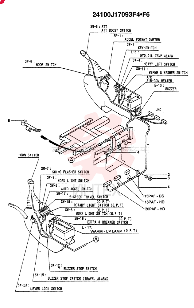 HARNESS ASSY. (NA, S.A.) 24100J17093F4