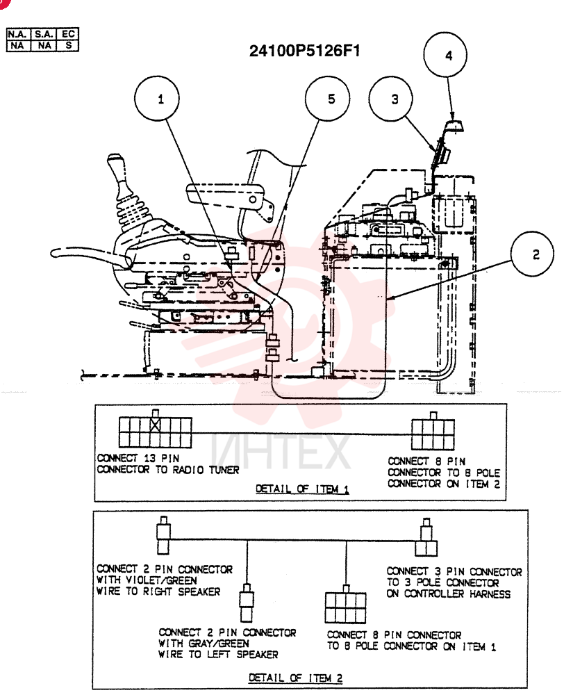 RADIO INSTALL-EUROPE(LEFT CONSOLE BOX) 24100P5126F1