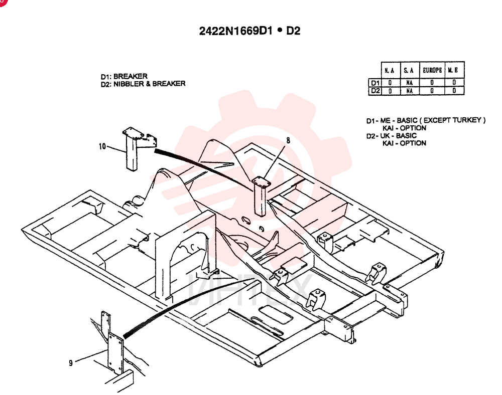 REWORK, UPPER FRAME (BREAKER) 2422N1669D1