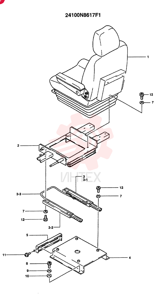 SEAT GROUP 24100N8617F1