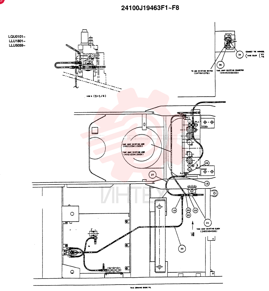 Схема (SK220) - MARK IV EXCAVATOR ASN LQU0101 (1/95-12/00) 24100J19463F1 (3)
