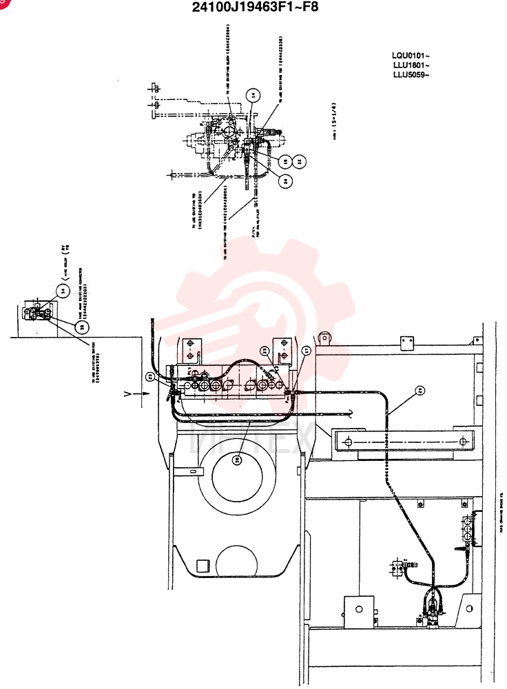 Схема (SK220) - MARK IV EXCAVATOR ASN LQU0101 (1/95-12/00) 24100J19463F1 (1)