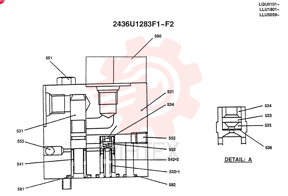 VALVE PRESSURE RELIE 2436U1283F1