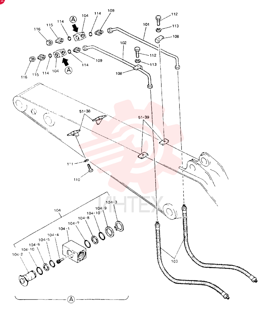 ARM ASSY, 2.5M 24100J15932F3 (1)