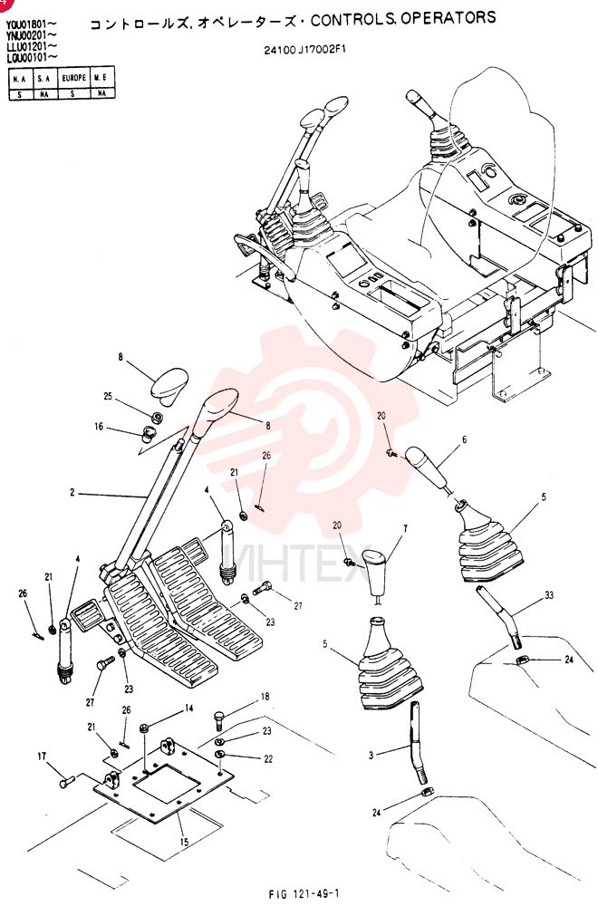CONTROLS, OPERATORS 24100J17002F1 (2)