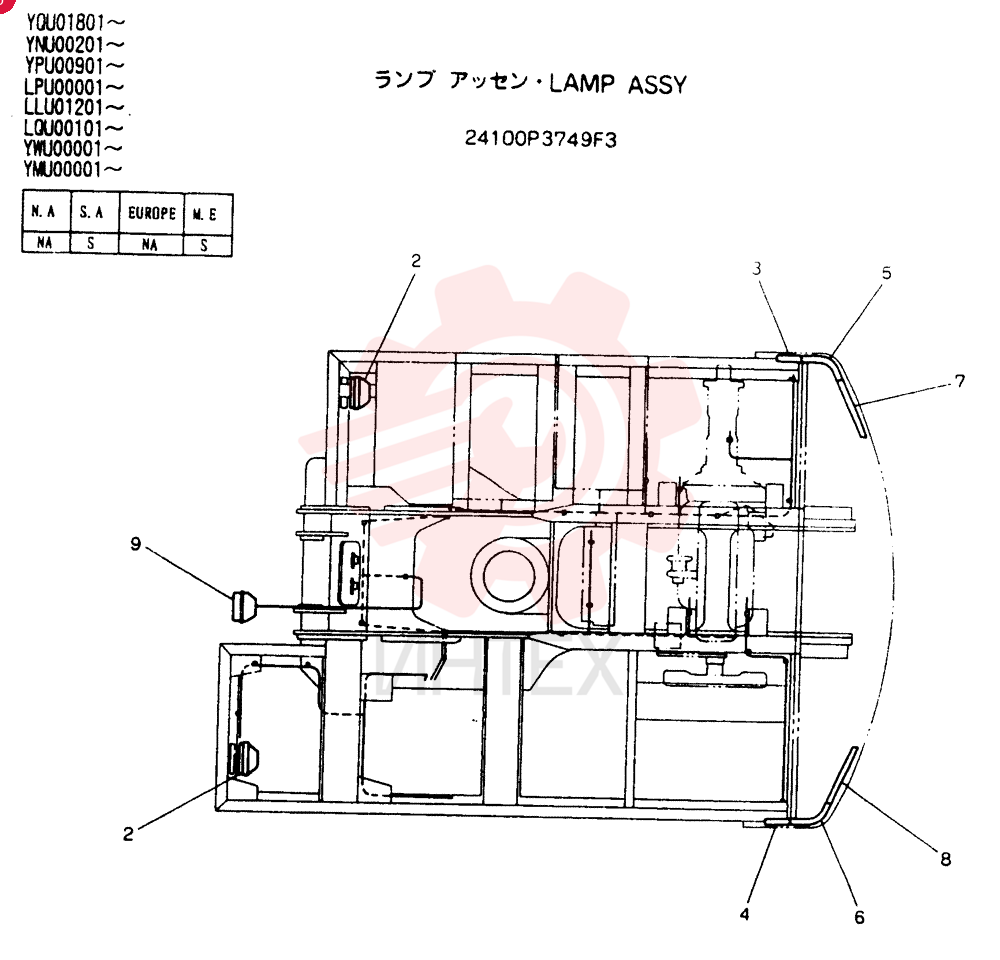 LAMP ASSY 24100P3749F3