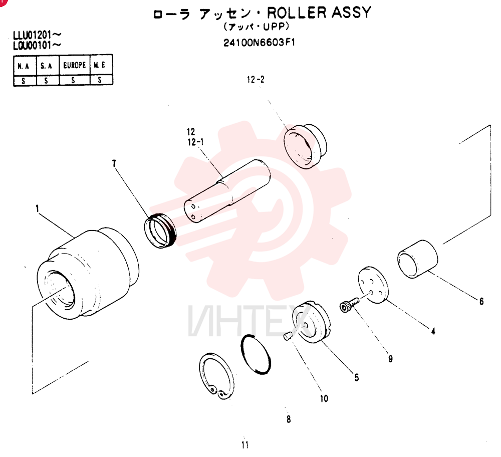 TRACK ROLLER 24100N6603F1