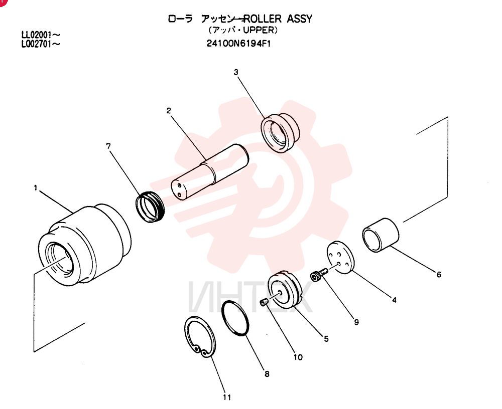 ROLLER ASSY 24100N694F1