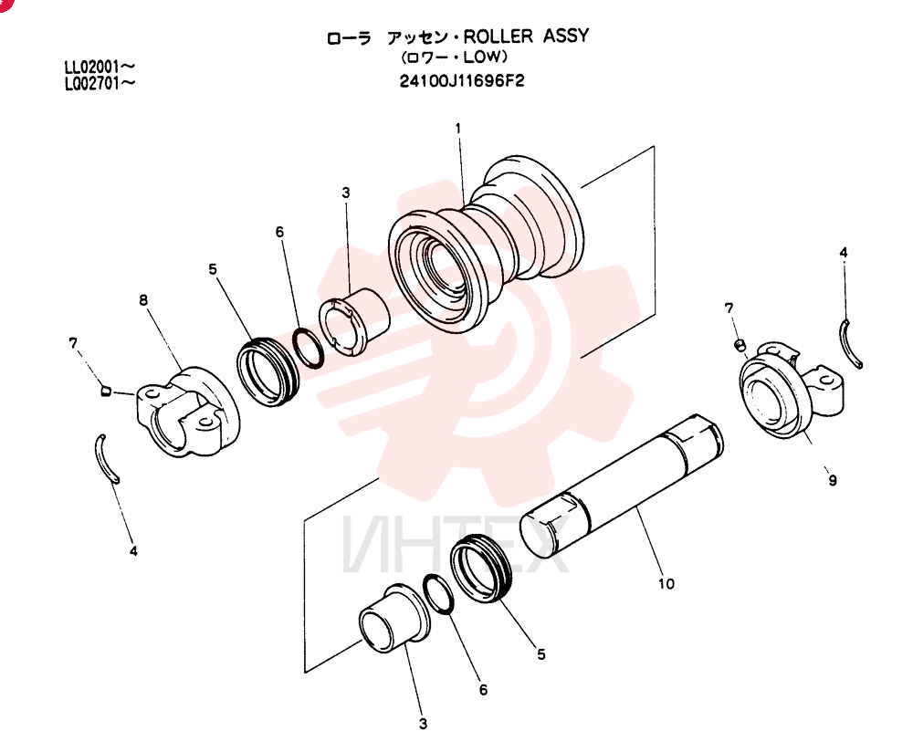 TRACK ROLLER 24100J11696F2