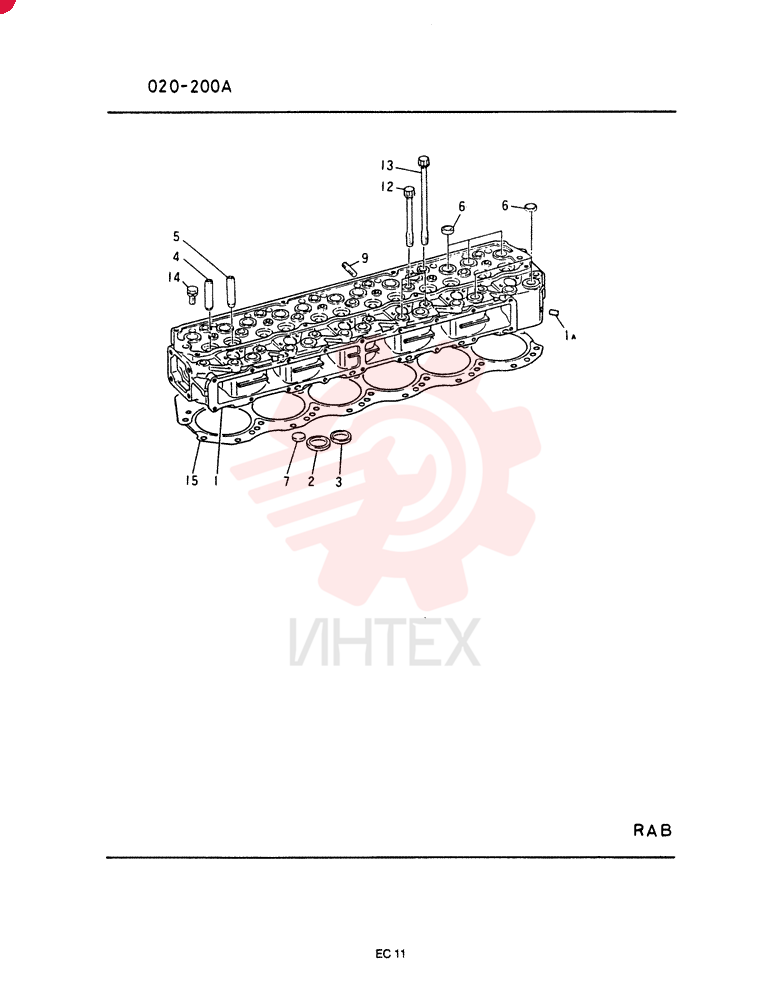 HEAD, CYLINDER, 6D152CT-YJ11: 1, CF GN450-810A