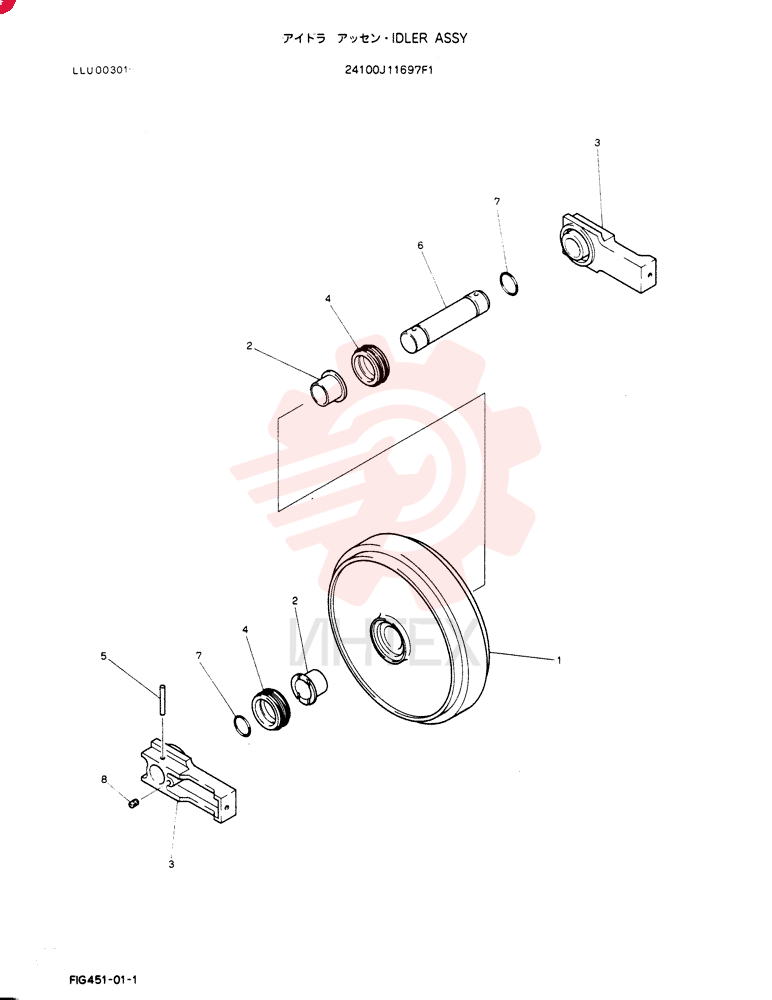 IDLER WHEEL 24100J11697F1