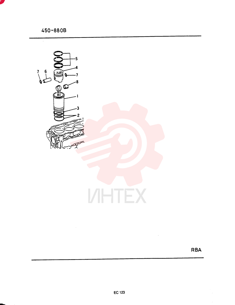 KIT, LINER, PISTON R VAME997463
