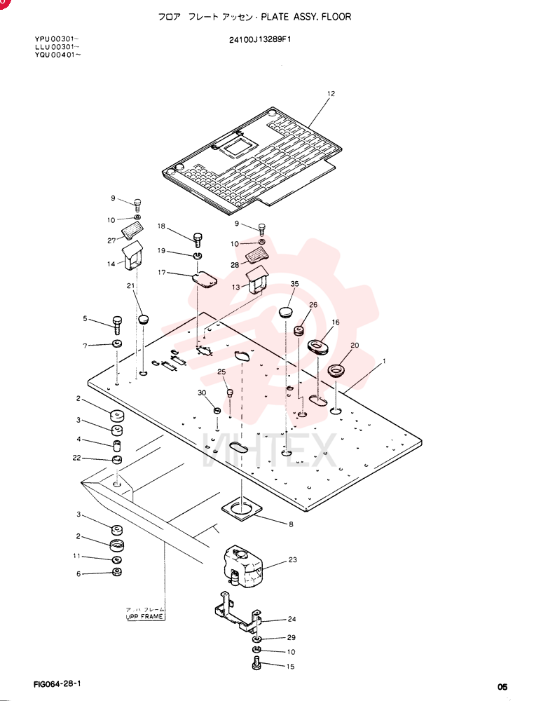PLATE ASSY, FLOOR 24100J13289F1