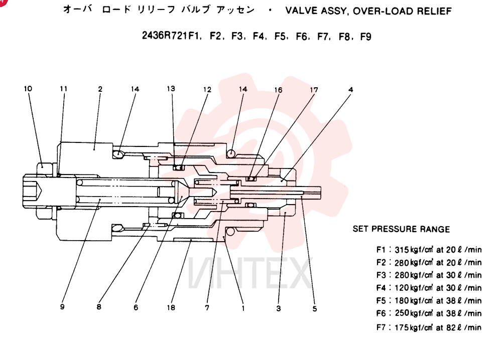 VALVE PRESSURE RELIE 2436R721F1