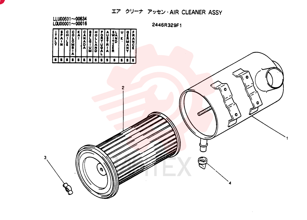 AIR FILTER 2446R329F1