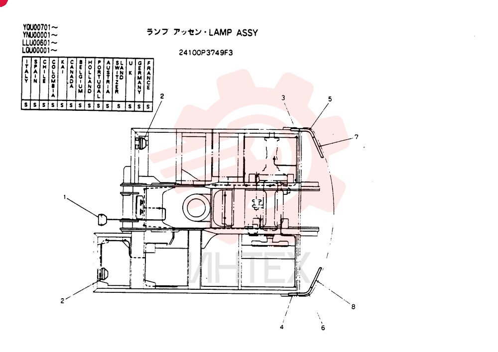 LAMP ASSY 24100P3749F3