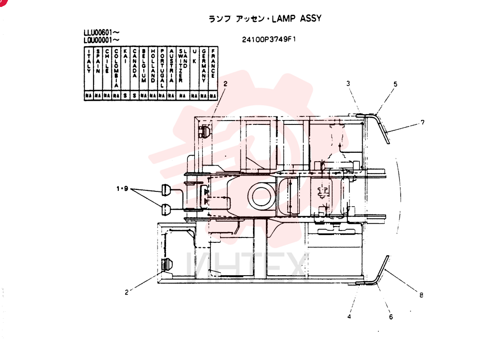 LAMP ASSY 24100P3749F1