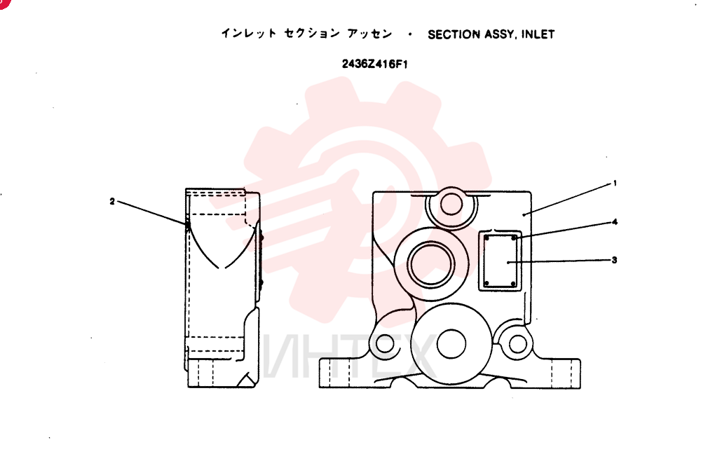 Схема (SK220LC) - MARK III EXCAVATOR BTW LLU0601 - LLU1200 (1/91-12/06) 2436Z416F1