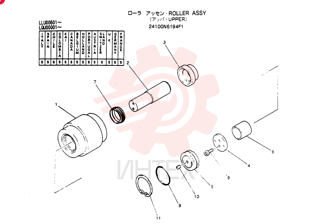 TRACK ROLLER 24100N6194F1