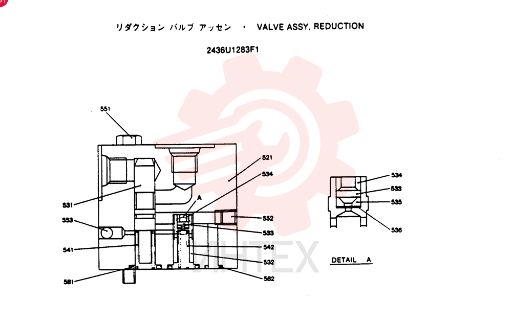 VALVE PRESSURE RELIE 2436U1283F1