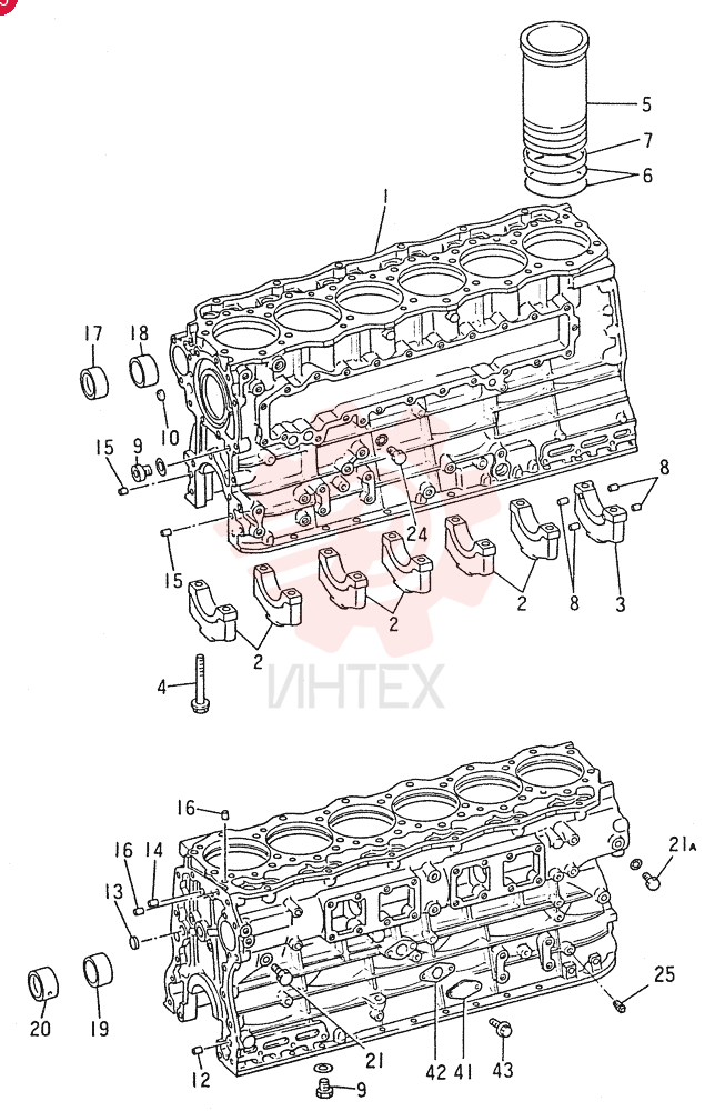 CRANKCASE   ASSY 6D15T, Start Year: 01-JAN-90 VAME997395 (1)