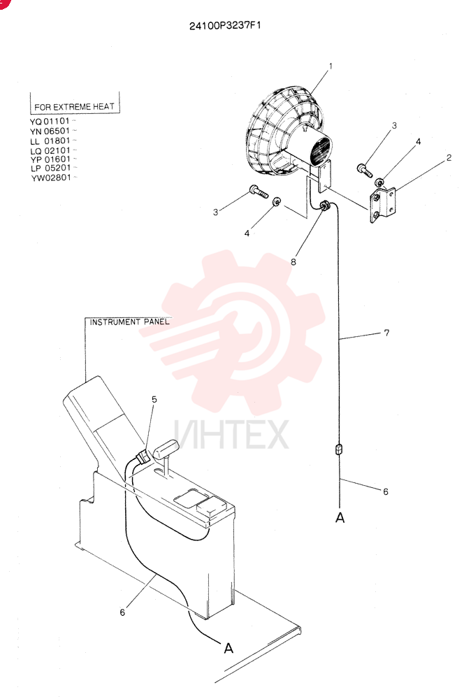 FAN ASSY,AUTOMOBILE (FOR EXTREME HEAT) 24100P3237F1