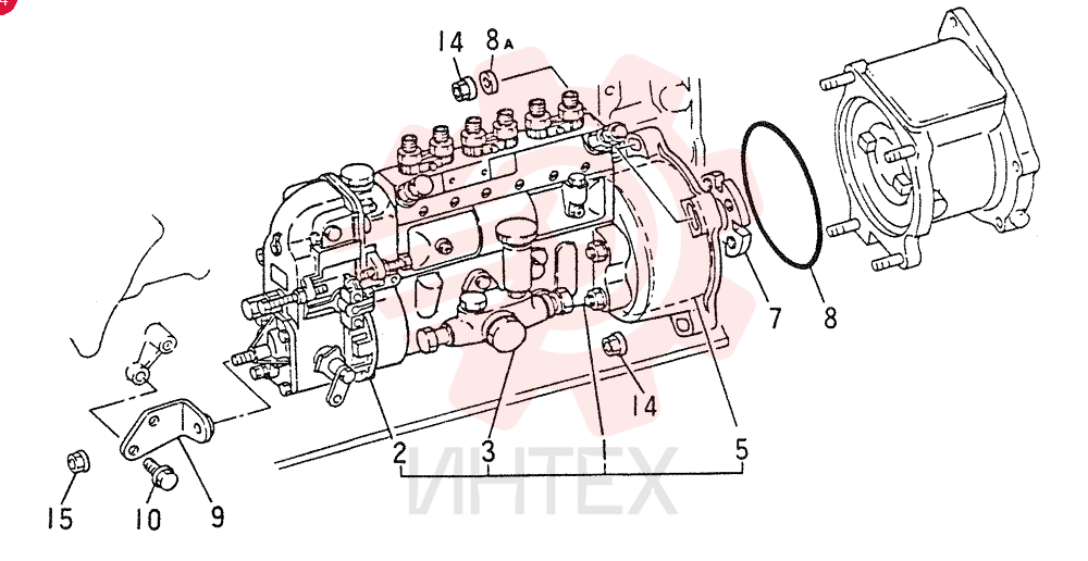 FUEL INJECTION PUMP VAME047581