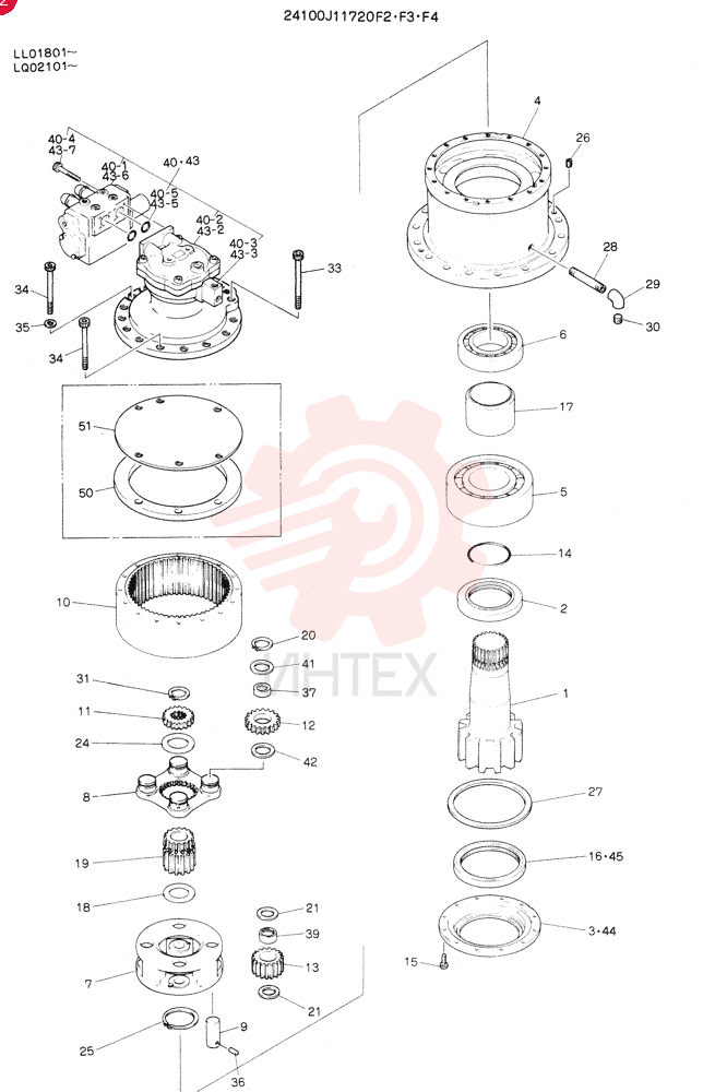 HYDRAULIC MOTOR 24100J11720F2