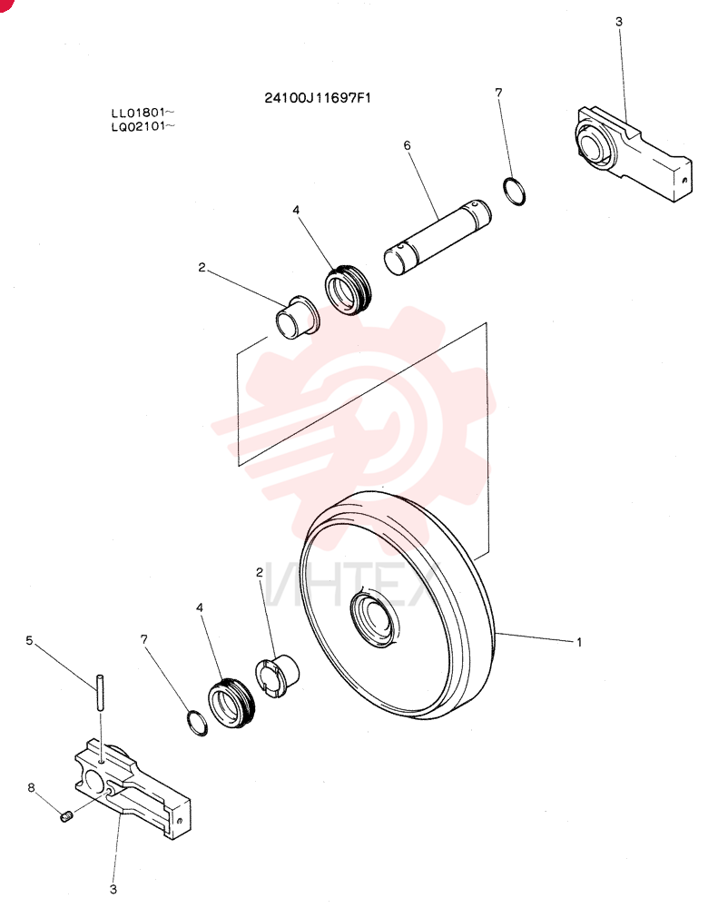 IDLER WHEEL 24100J11697F1