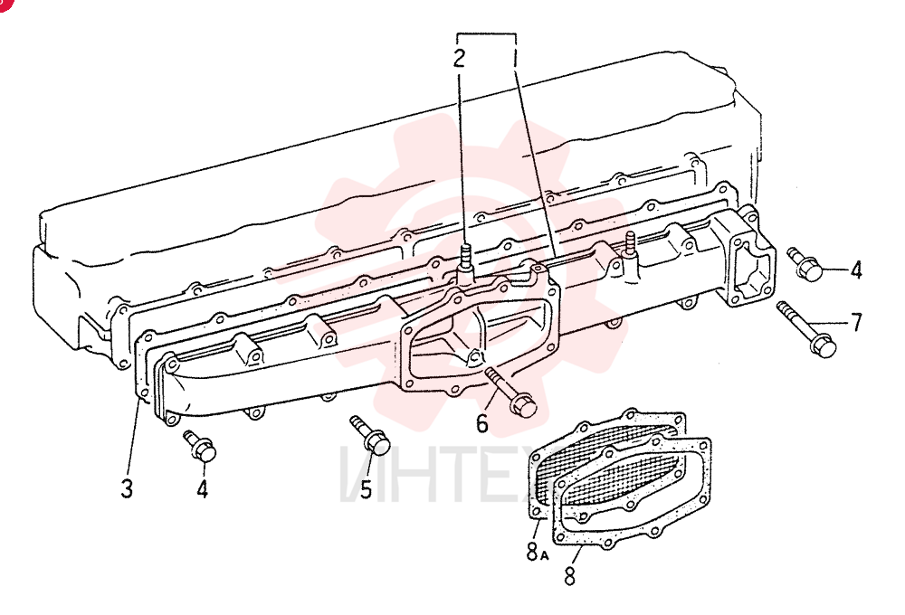 INLET MANIFOLD ASSY, Start Year: 01-MAR-90