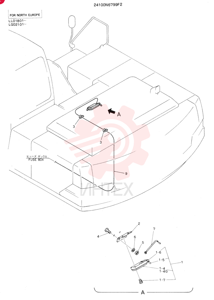 LIGHT ASSY (FOR NORTH EUROPE) 24100N6799F2