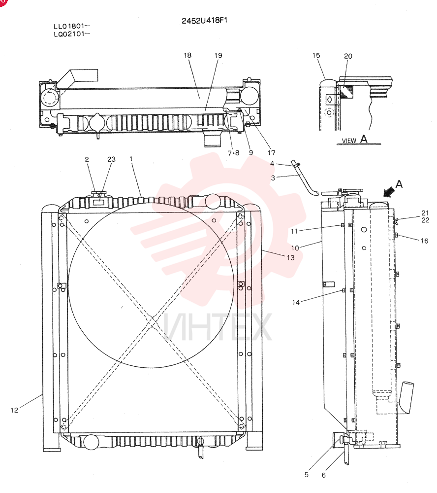 RADIATOR 2452U418F1