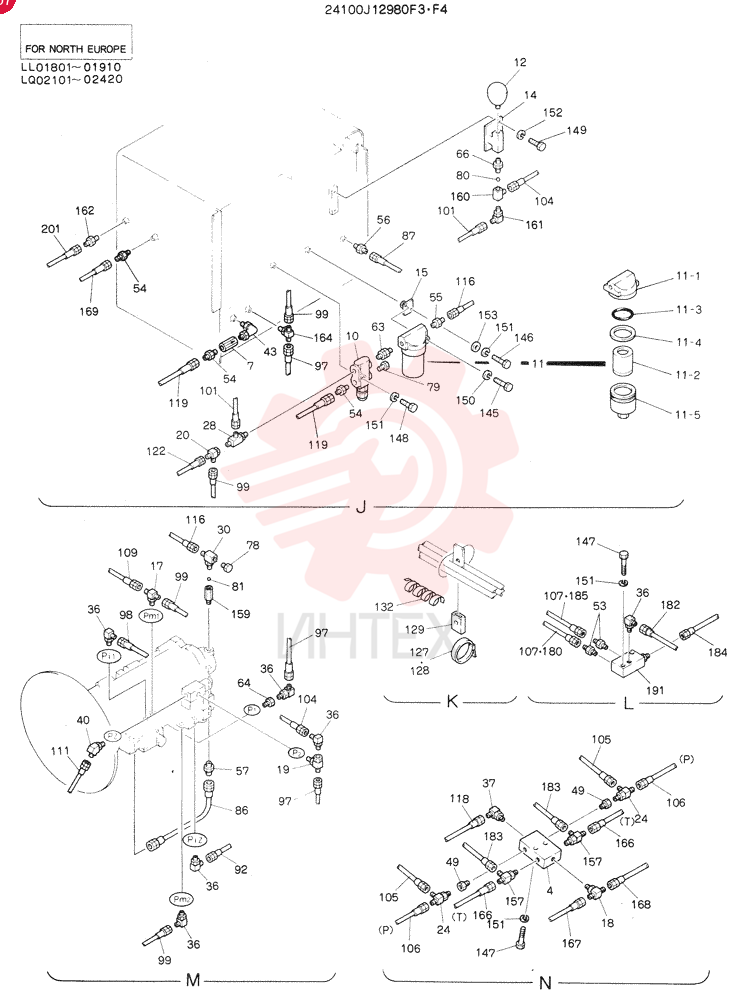 REMOTE-CONTROL ASSY, Serial Range: LL01801-LL01888 24100J12980F3 (1)