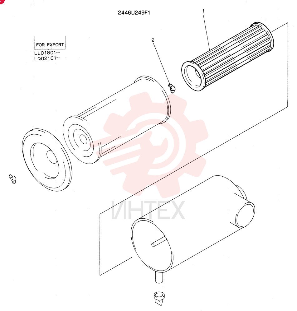 REWORK,AIR CLEANER (FOR EXPORT) 2446U249F1