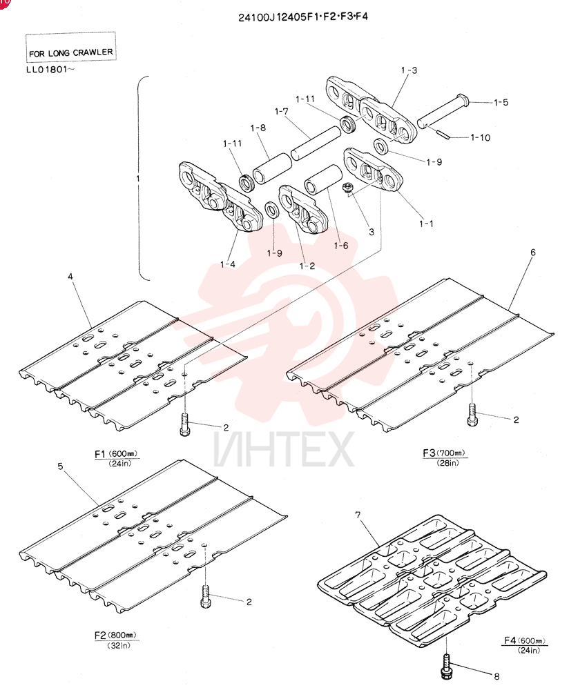 Схема (SK220LC) - MARK IV EXCAVATOR ASN LL01801 (1/95-12/97) 24100J12405F1