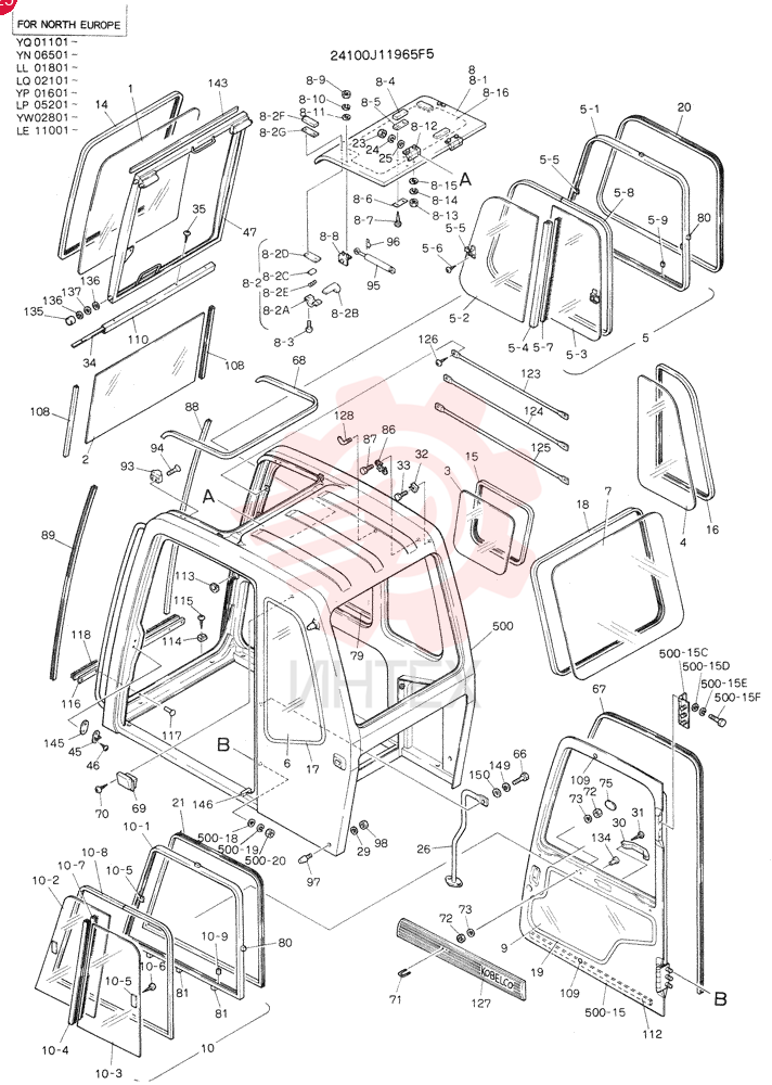Схема (SK220LC) - MARK IV EXCAVATOR ASN LL01801 (1/95-12/97) 24100J11965F5 (2)