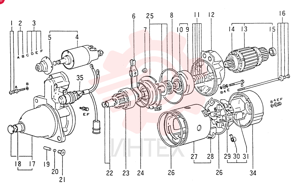 STARTER MOTOR VAME049184 (2)