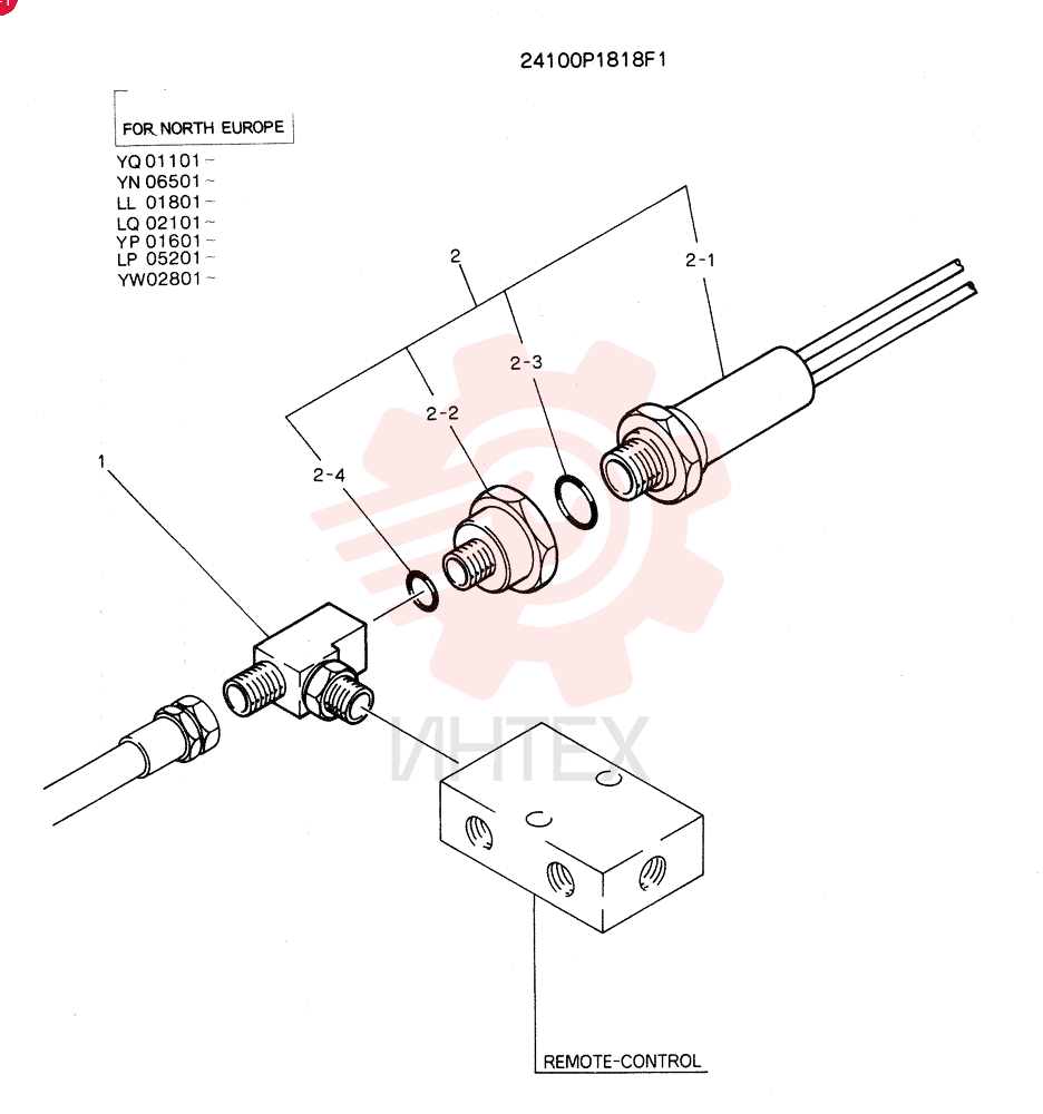 SWITCH ASSY,PRESSURE (FOR NORTH EUROPE) 24100P1818F1