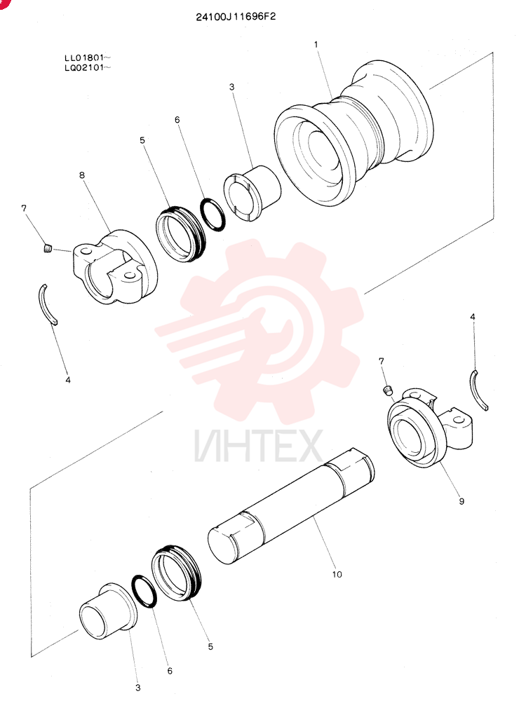 TRACK ROLLER 24100N6194F1 (1)