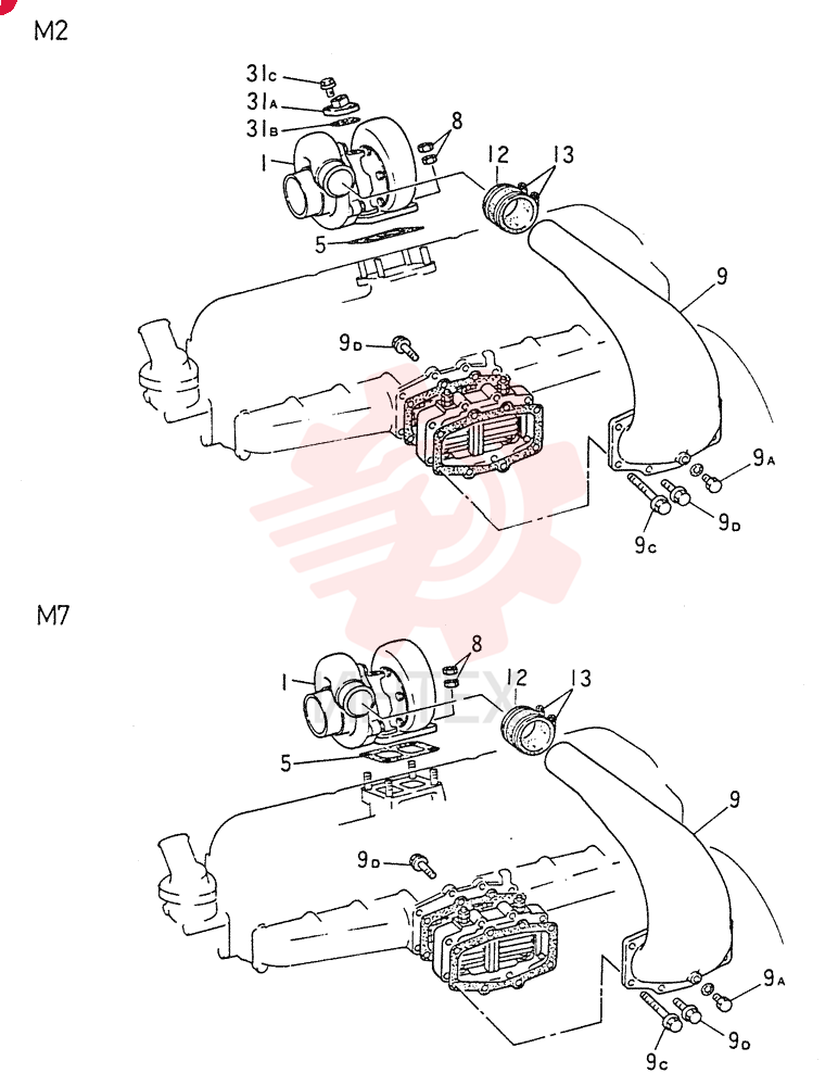 TURBOCHARGER VAME070486 (1)