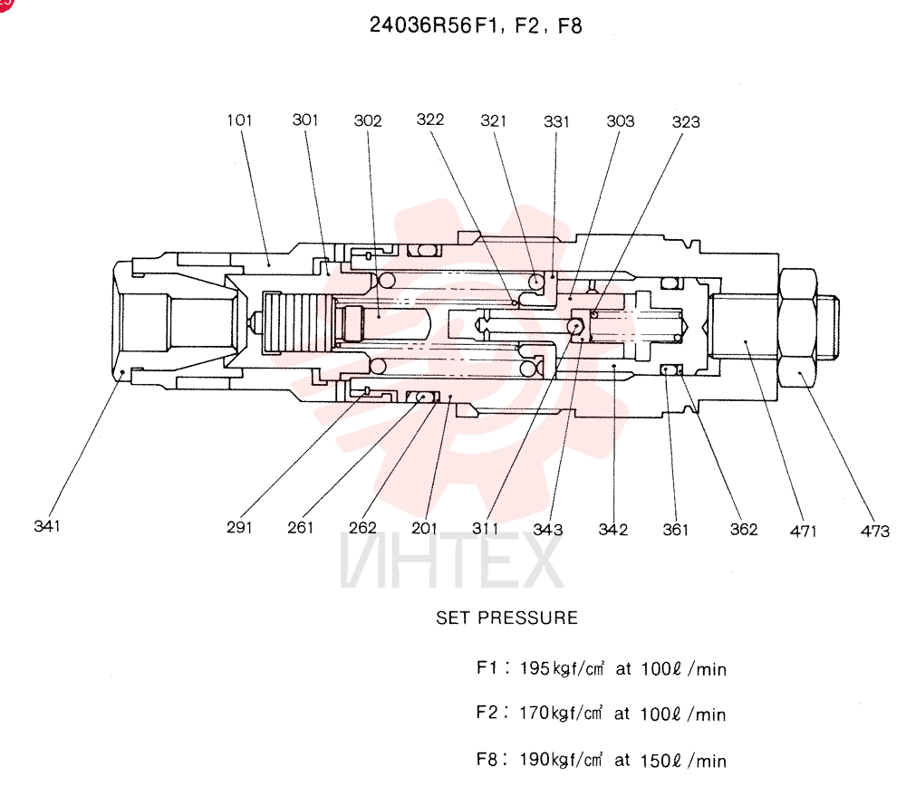 VALVE PRESSURE RELIE 24036R56F1