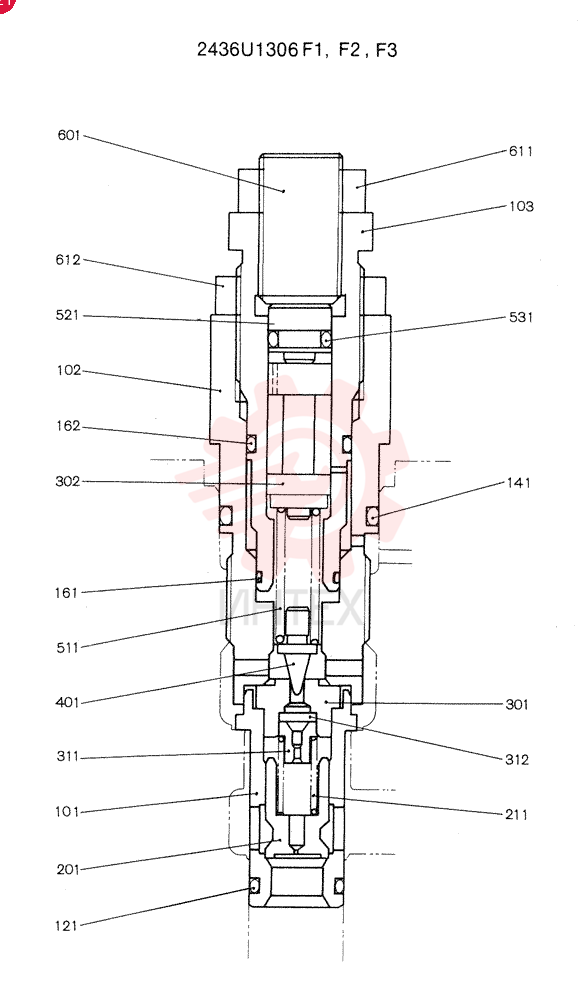 VALVE PRESSURE RELIE 2436U1306F1