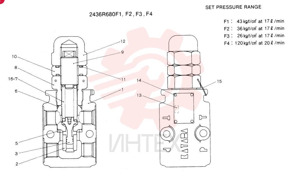 VALVE PRESSURE RELIE 2436R680F1