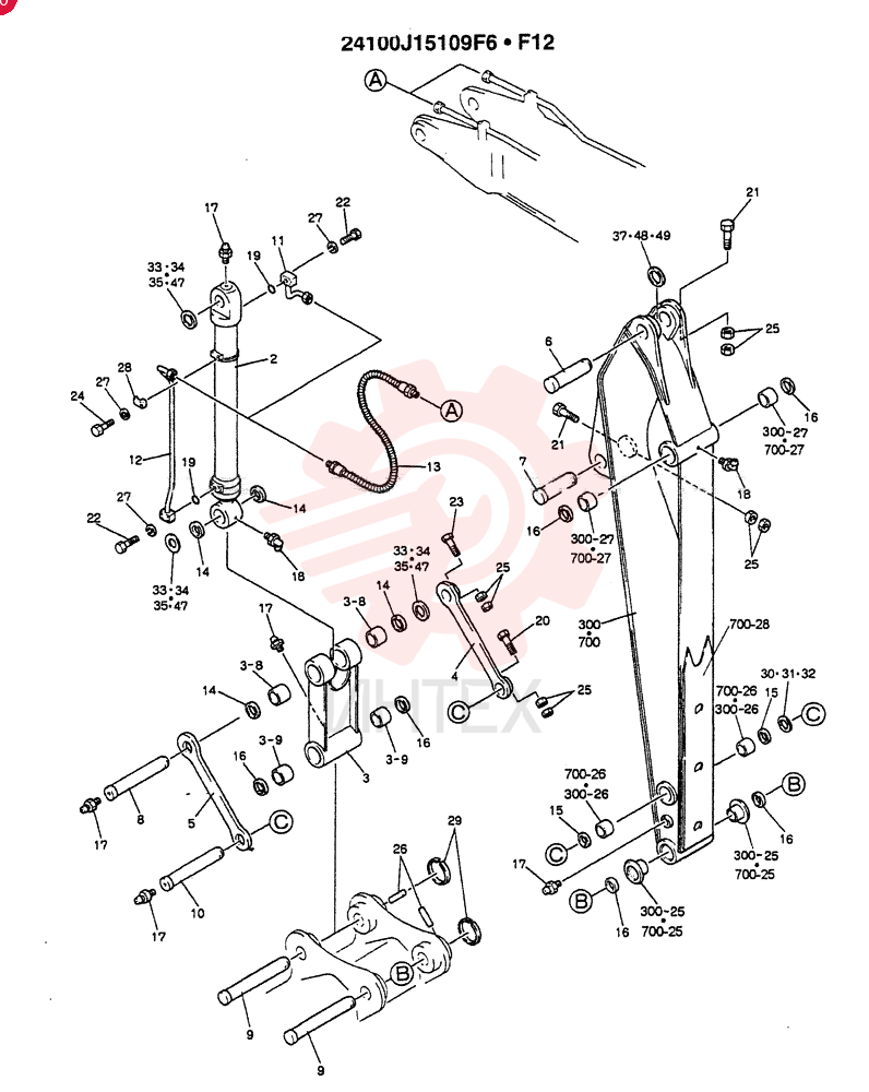 ARM ASSY., 2.98M(EXTRA - EC) 24100J15109F6 (2)